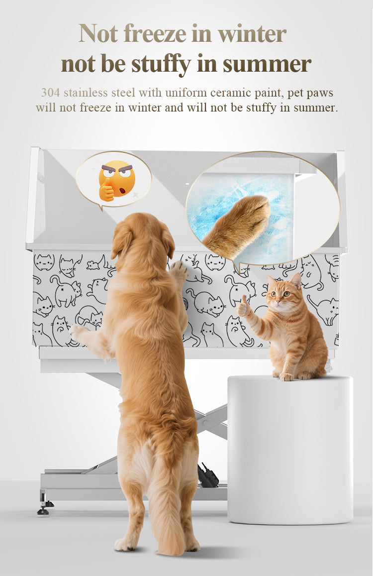BT-50CE Factory supplier Pet supplies wholesale price dog wash station grooming tub stainless steel with design