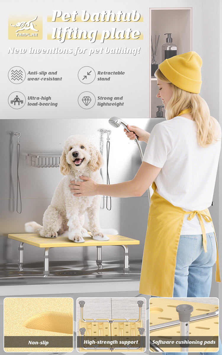PBLP-2 Wholesale Pet Bath Plate Splash-Proof HDPE material Board Multi Use Factory Direct OEM Pet Grooming salon Hair filter plate