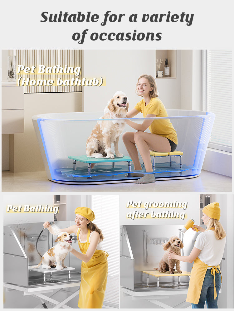 PBLP-2 Wholesale Pet Bath Plate Splash-Proof HDPE material Board Multi Use Factory Direct OEM Pet Grooming salon Hair filter plate