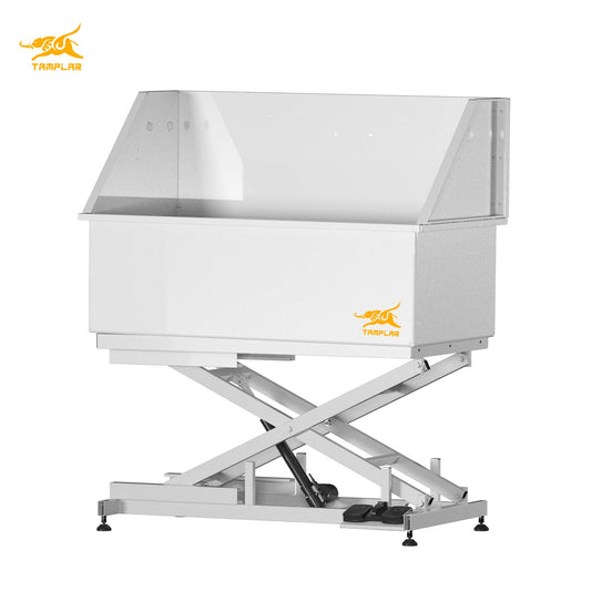 BT-50EC Al por mayor Bañera para perros de acero inoxidable ajustable con elevador eléctrico para ducha, belleza, pintura cerámica, fregadero para animales domésticos