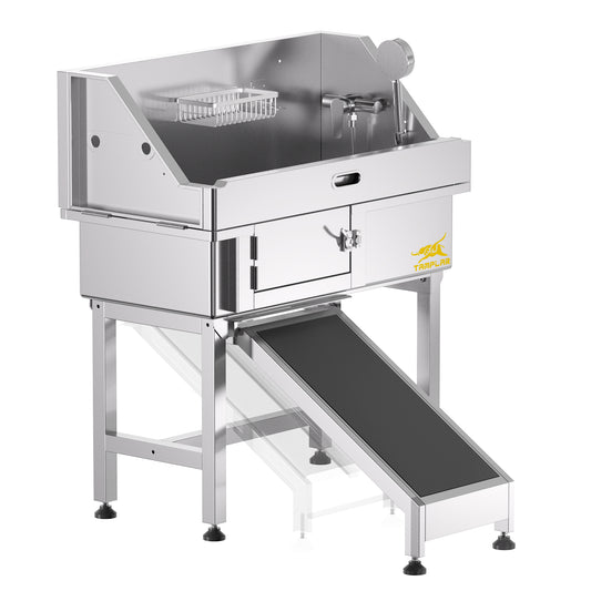 BT-38S     Bañera PET de 38 pulgadas con rampa antideslizante