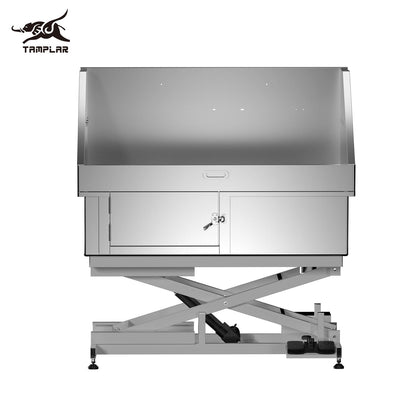 BT-50R Multifunction 50 Inch Electric Lift Large Stainless Steel Pet Dog Wash Bathing Grooming Tub with shower machine