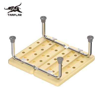 PBLP-4  Standard Height Dog Bath Tub Drain Platform Sturdy Metal Legs for Salon and Home Use OEM Supply Splicing small sizes plate