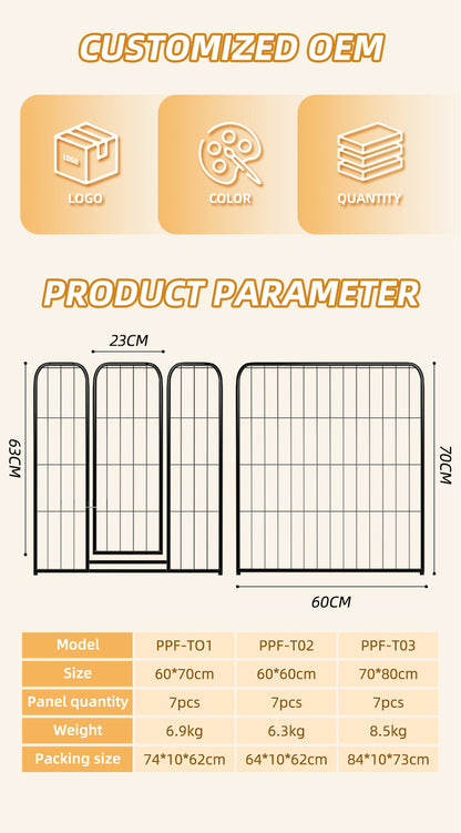 PPF-T01 TAMPLAR Heavy duty dog run pet playpen indoor dog puppy pen