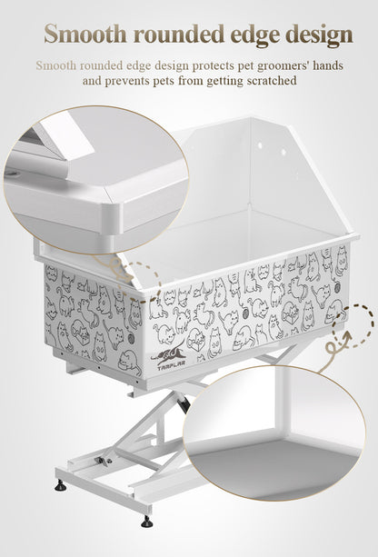 BT-50CE Factory supplier Pet supplies wholesale price dog wash station grooming tub stainless steel with design