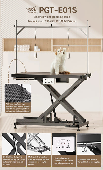 GTE-01R  TAMPLAR electric lift pet grooming table