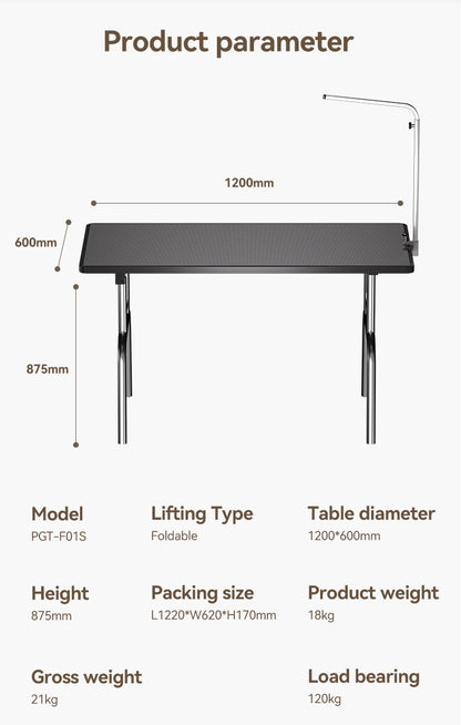 GTF-01R  TAMPLAR customized dog owner's favorite foldable grooming table grooming tool