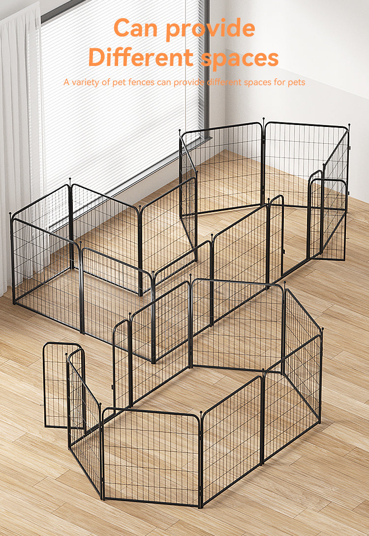 PPI-02C Puppy playpen pet dog fence panels metal dog pen 4/6/8 panels dog playpen fence foldable detachable metal barrier for pet