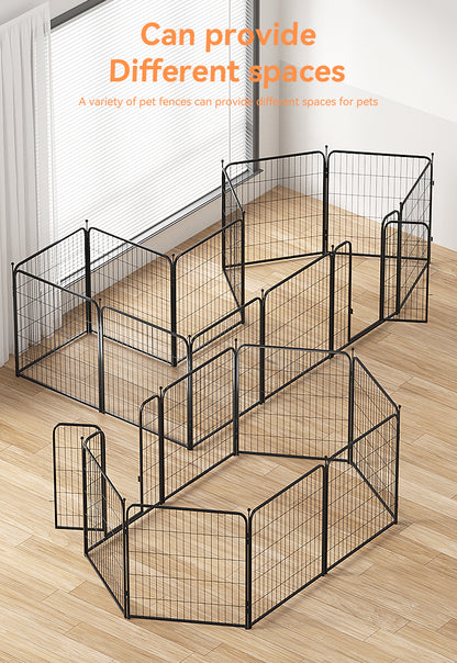 PPI-02C Puppy playpen pet dog fence panels metal dog pen 4/6/8 panels dog playpen fence foldable detachable metal barrier for pet